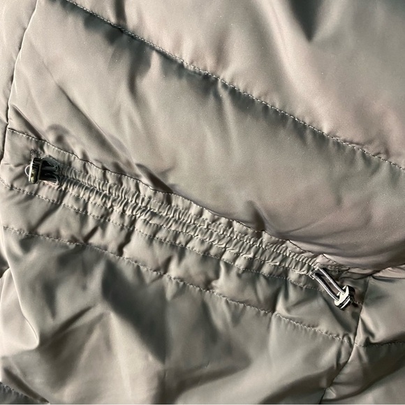 Cole Haan Puffer Coat M Signature Taffeta Down Quilted Oversize Hooded Front Zip - Picture 10 of 12